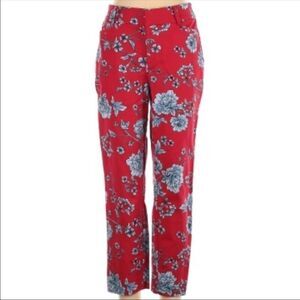 Roz & Ali cropped ankle pants trousers slacks NEW cotton blend straight leg